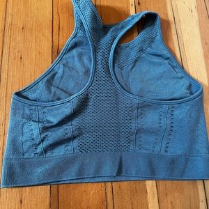 Blue workout top